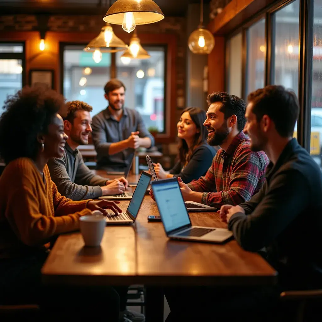 Modern office workspace